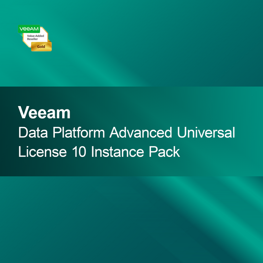 Paquete de 10 instancias de licencia universal avanzada de la plataforma de datos Veeam